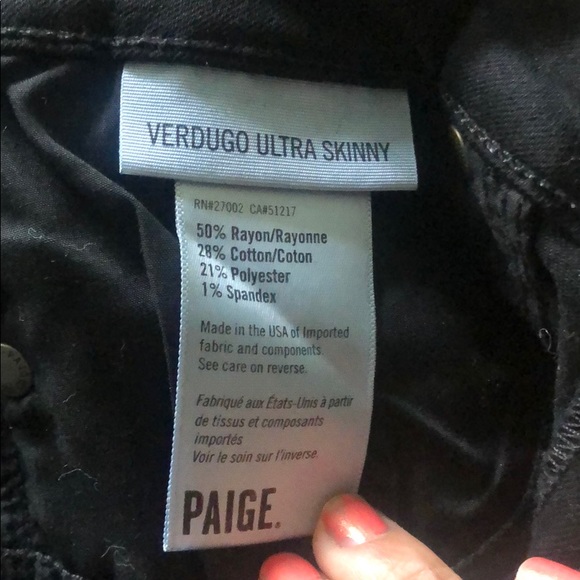 PAIGE Verdugo Ultra Skinny Jeans size 28 - Picture 5 of 5